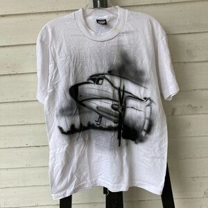 Vintage 1989 Graphic T-Shirt with Airplane Design
